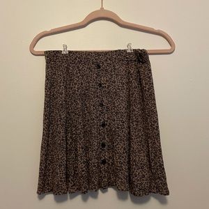 Purple skirt with button detail down the front